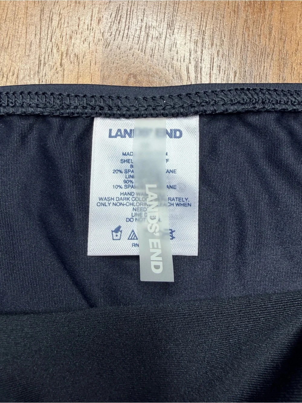 Lands End Women’s Classic Women's Black Swim Briefs - Comfortable Everyday Swim